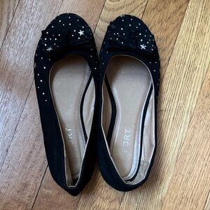 Report Black Star-Embellished Kids Flats